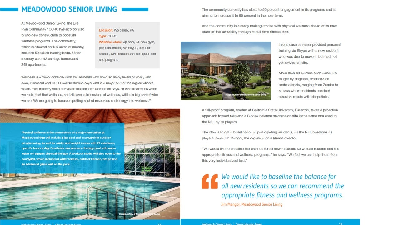Senior Housing News - Insights and the Future of Wellness in Senior Living - MW pages
